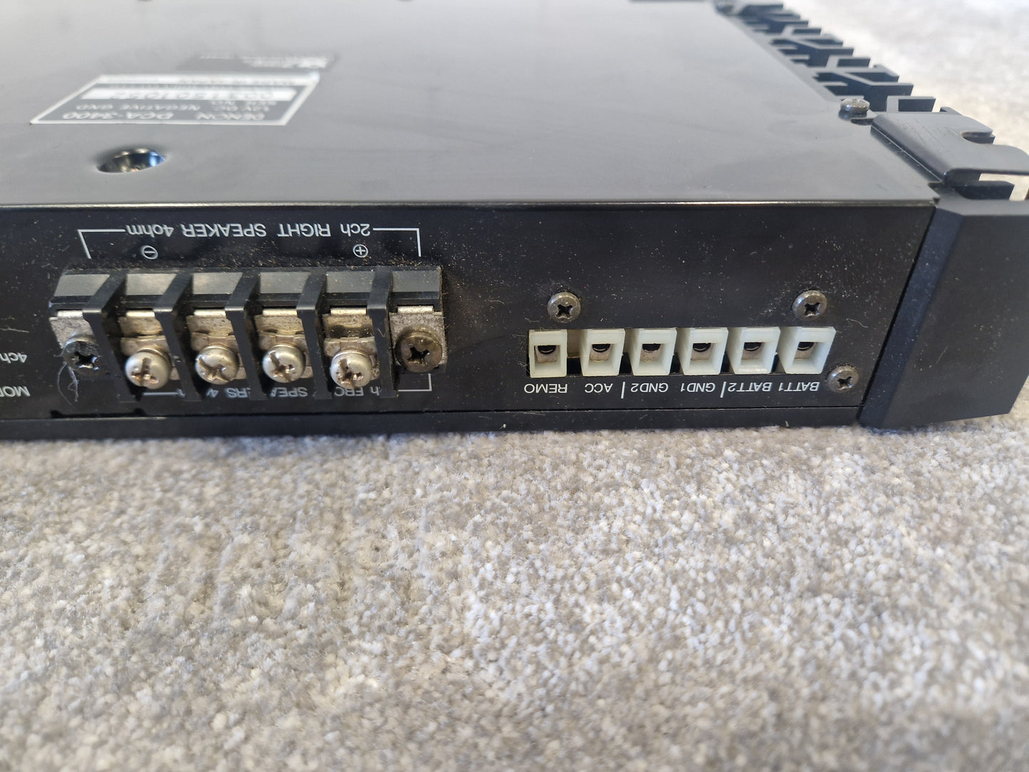 Denon DCA-3400 - High-Quality Car Audio Amplifier, 2-Channel - Very Good w/ Original Box & Manuals