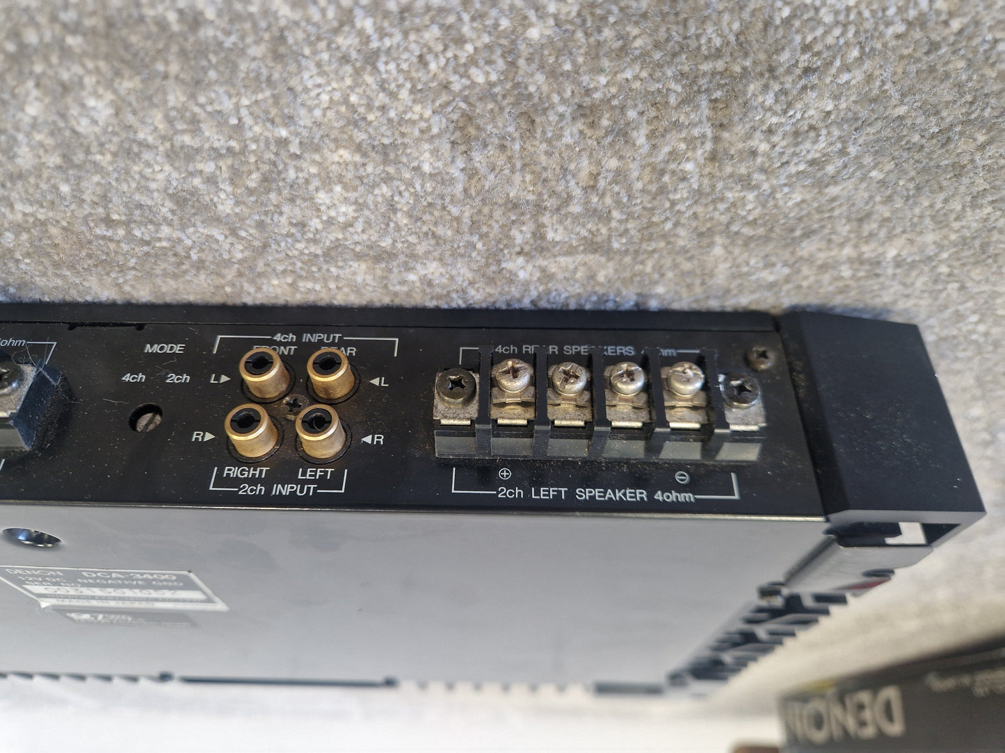 Denon DCA-3400 - High-Quality Car Audio Amplifier, 2-Channel - Very Good w/ Original Box & Manuals
