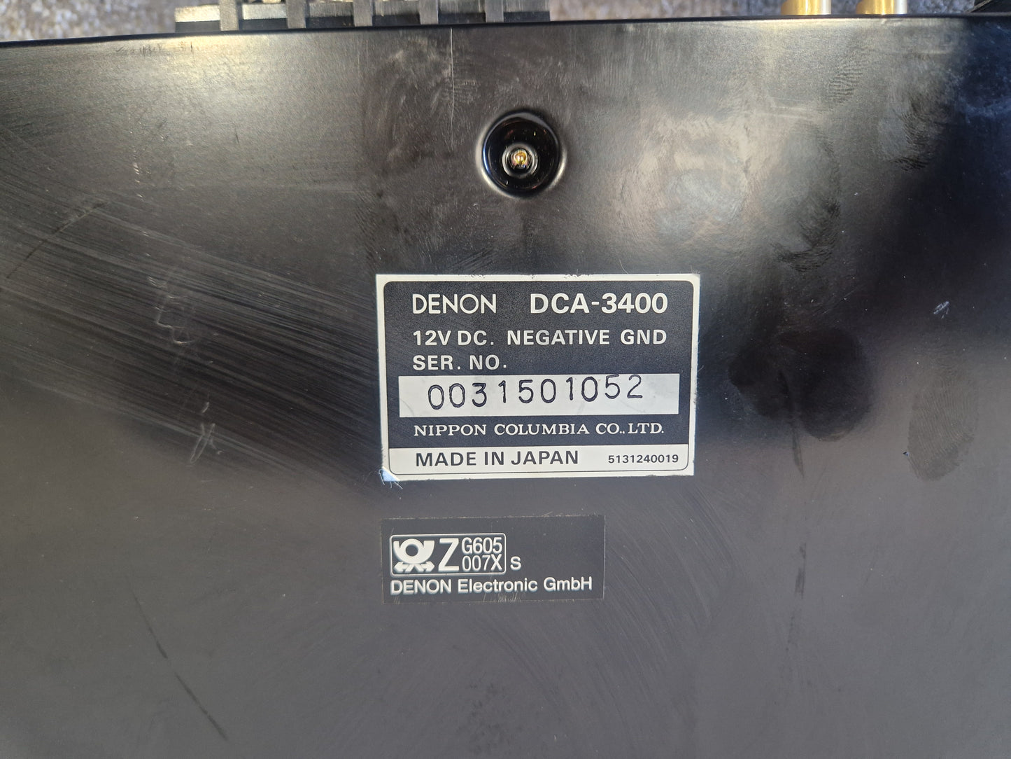 Denon DCA-3400 - High-Quality Car Audio Amplifier, 2-Channel - Very Good w/ Original Box & Manuals