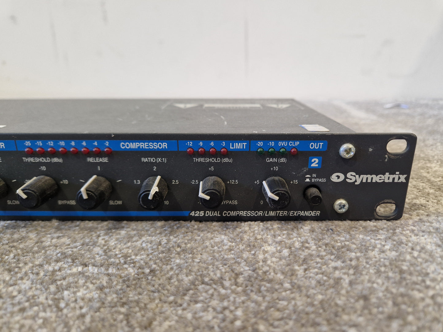 Symetrix 425 – Dual Compressor / Limiter / Expander – Fair - Spares or Repairs
