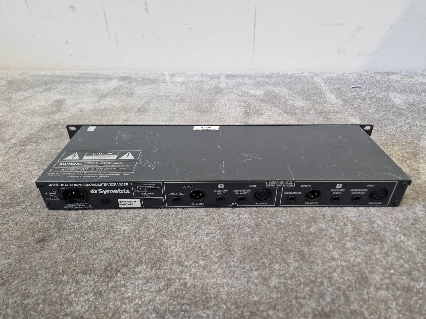 Symetrix 425 – Dual Compressor / Limiter / Expander – Fair - Spares or Repairs