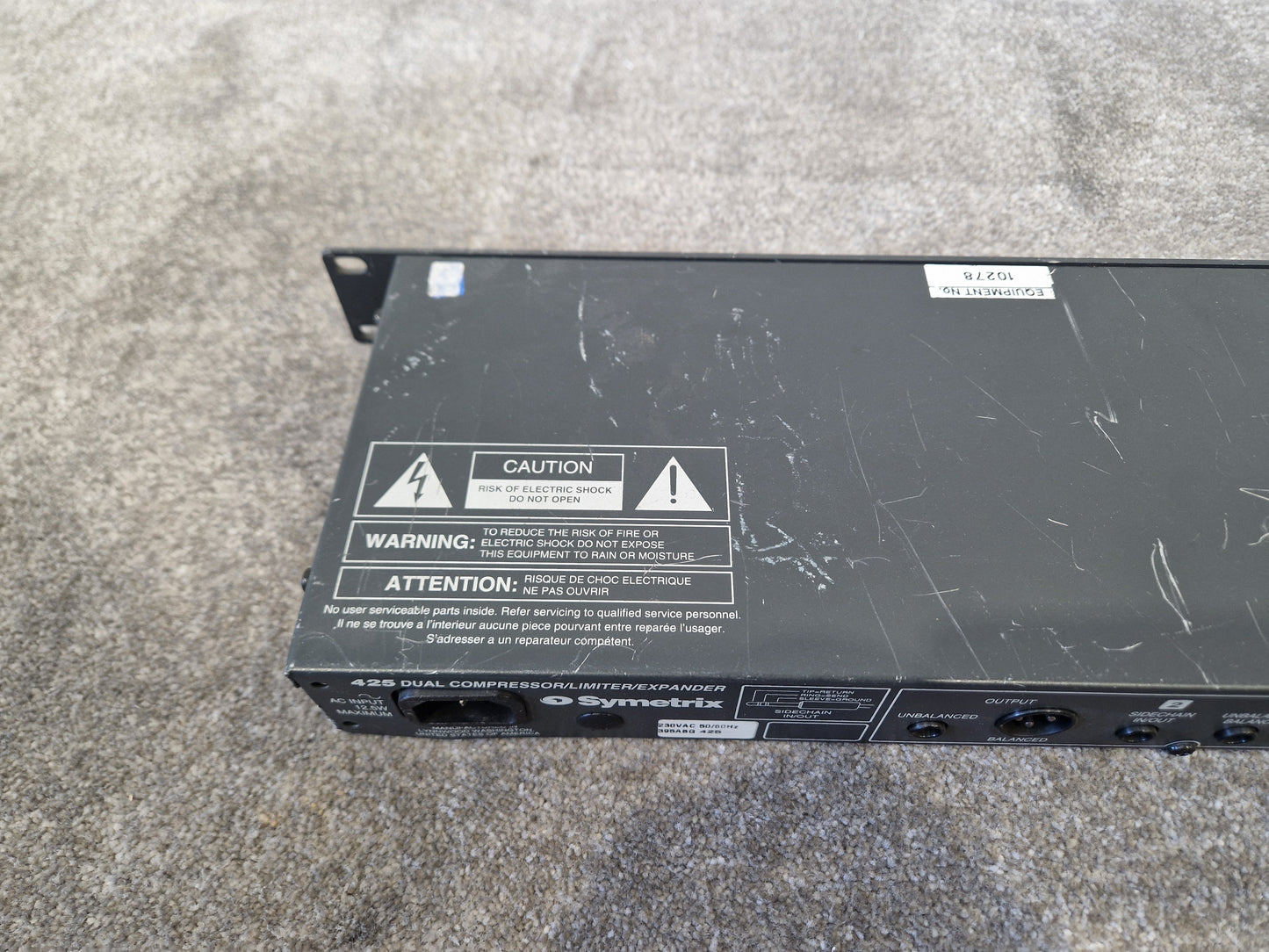 Symetrix 425 – Dual Compressor / Limiter / Expander – Fair - Spares or Repairs
