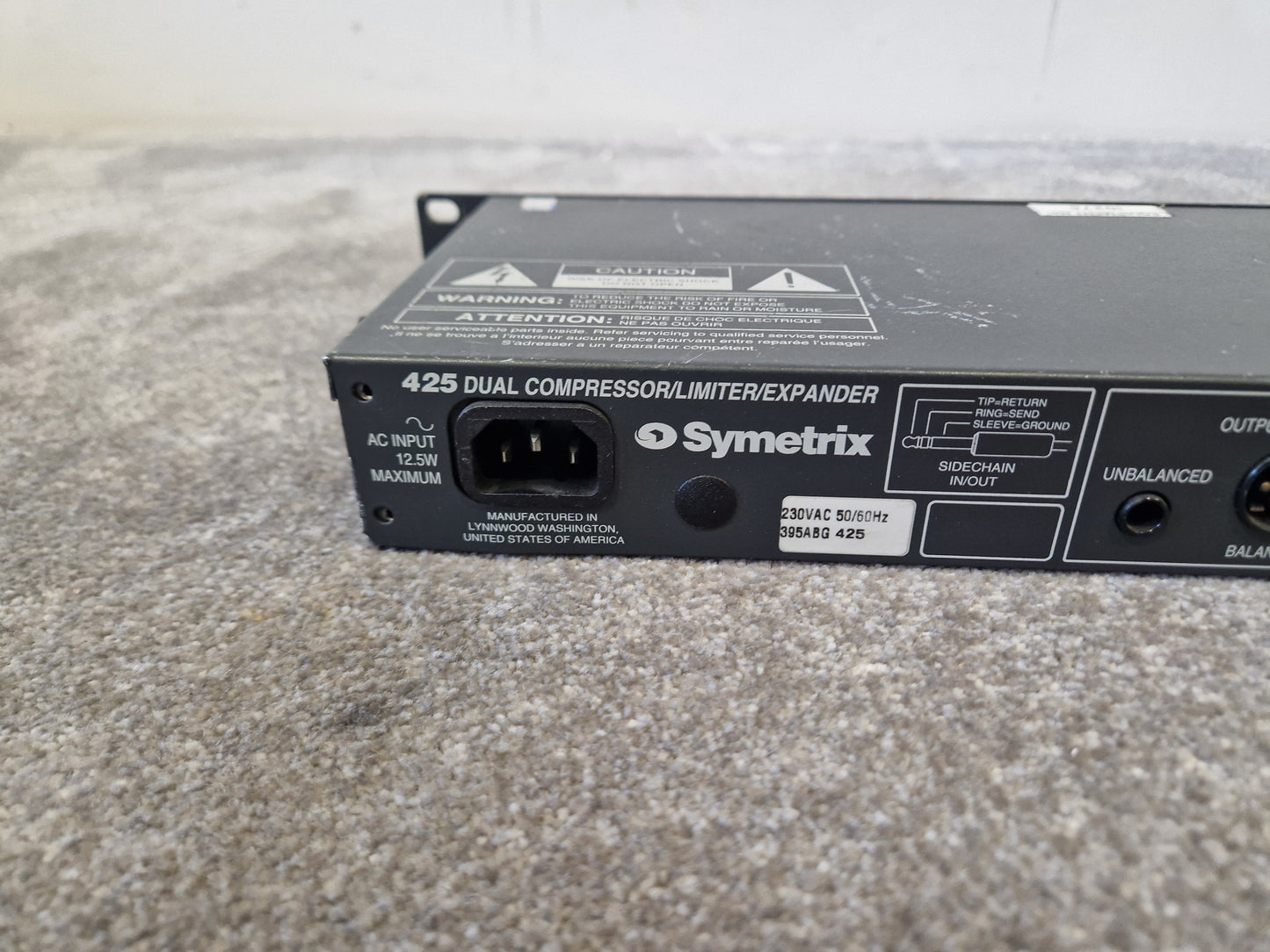 Symetrix 425 – Dual Compressor / Limiter / Expander – Fair - Spares or Repairs