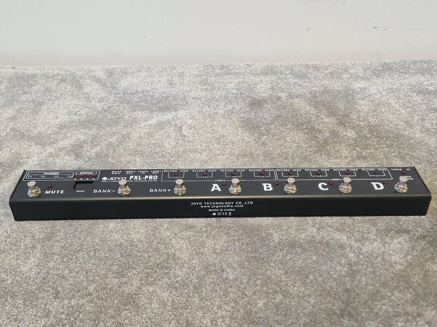 Joyo PXL8 Pro – 8 FX Loops & MIDI Programmable Switcher – Excellent