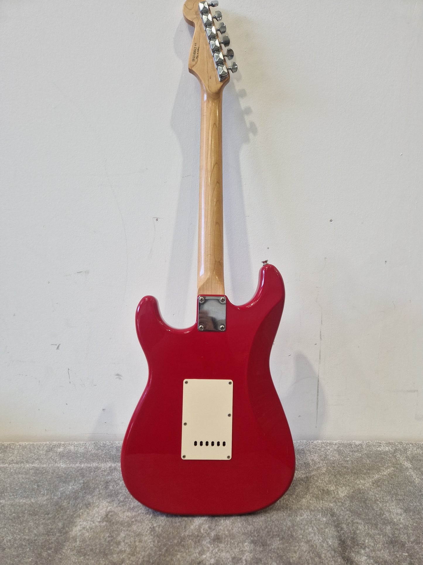 Fender Squier Strat Affinity Electric Guitar, China - New Ernie Ball Strings - Very Good Condition w/ Soft Case