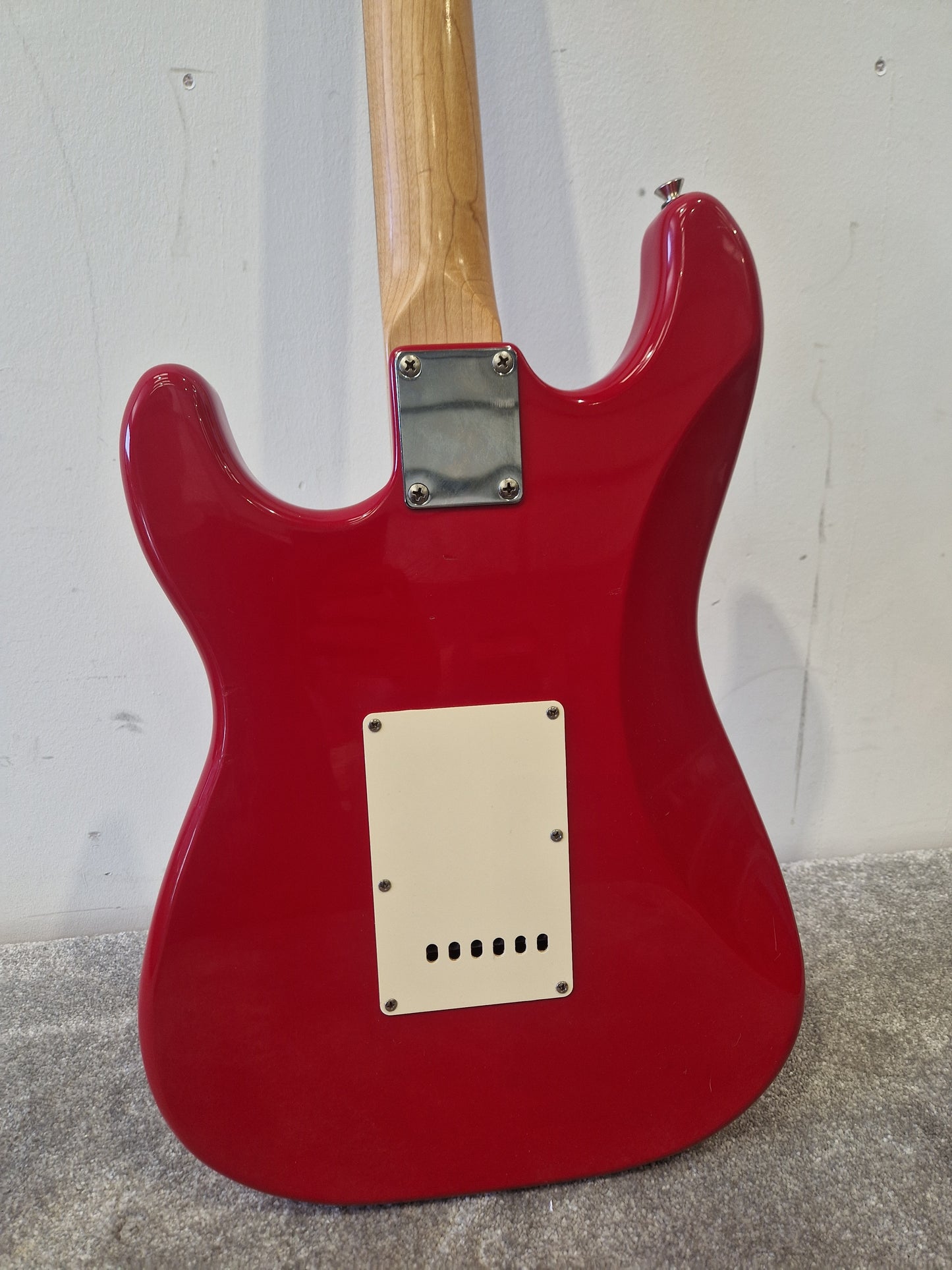 Fender Squier Strat Affinity Electric Guitar, China - New Ernie Ball Strings - Very Good Condition w/ Soft Case