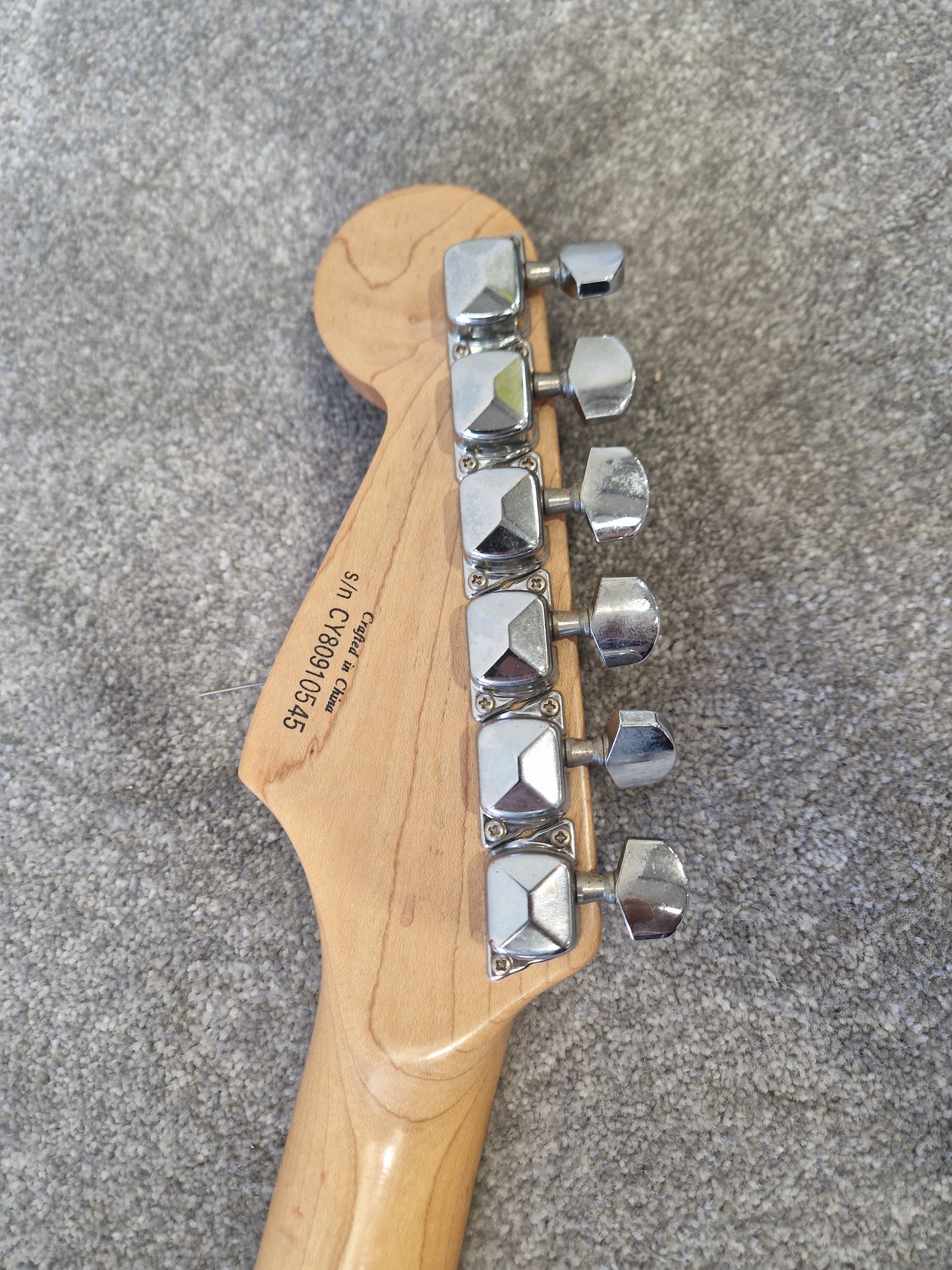 Fender Squier Strat Affinity Electric Guitar, China - New Ernie Ball Strings - Very Good Condition w/ Soft Case