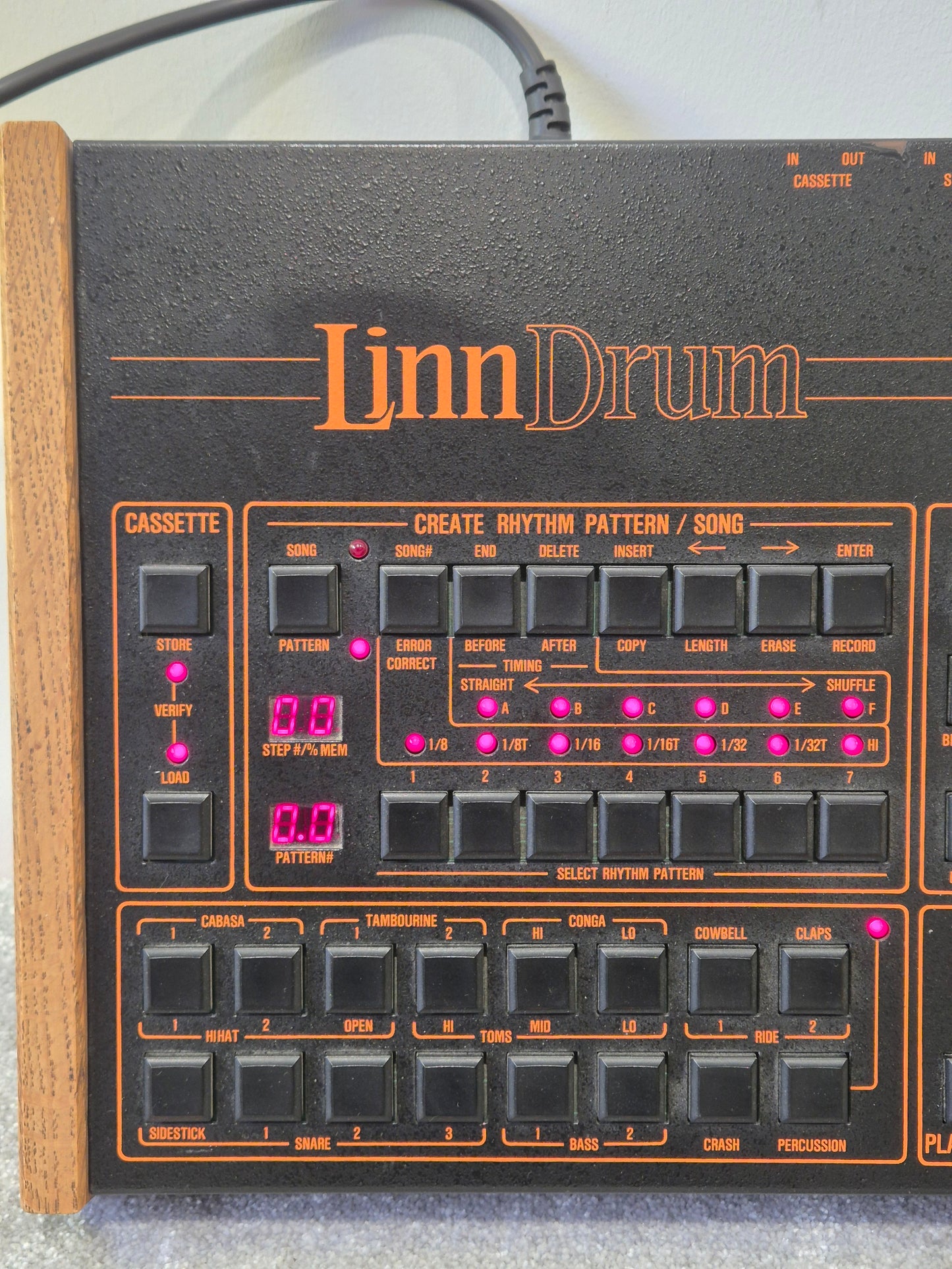 LM2 Linndrum Machine - Extremely Rare Drum Sounds Machine - Very Good