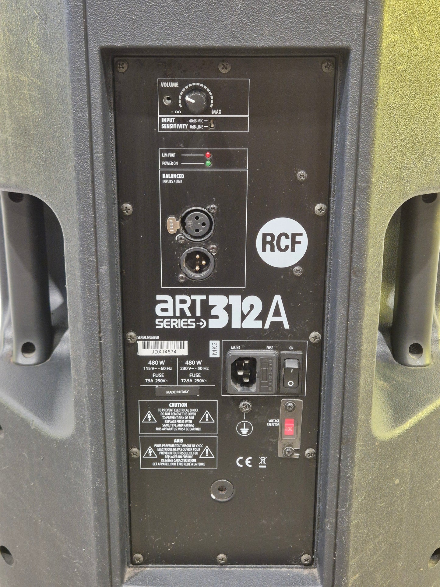 RCF Art 312A MK2 - 480W Active Speaker - Very Good