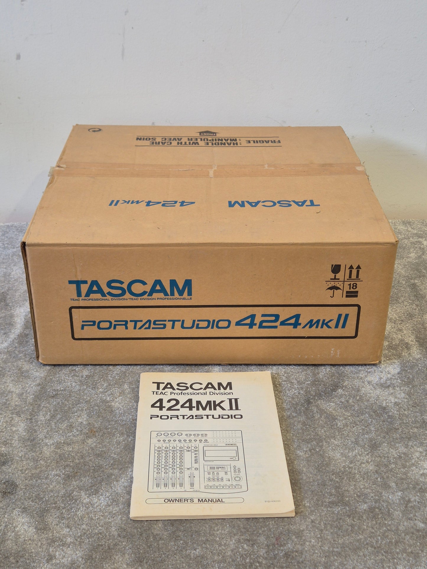 Tascam PortaStudio 424 MK2 - 4-Track Cassette Recorder - Very Good w/ Original Box