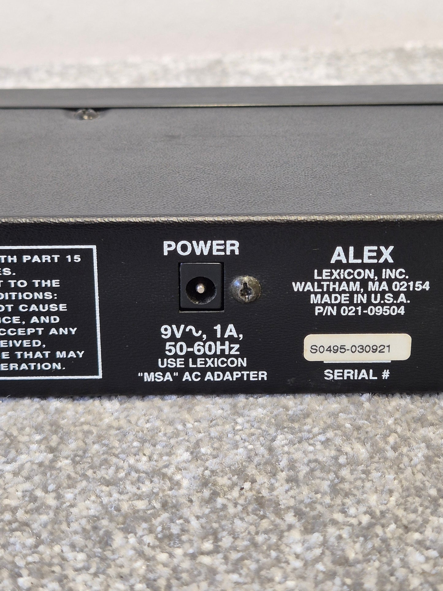 Lexicon Alex - Digital Effect Processor - Excellent w/ Original Box