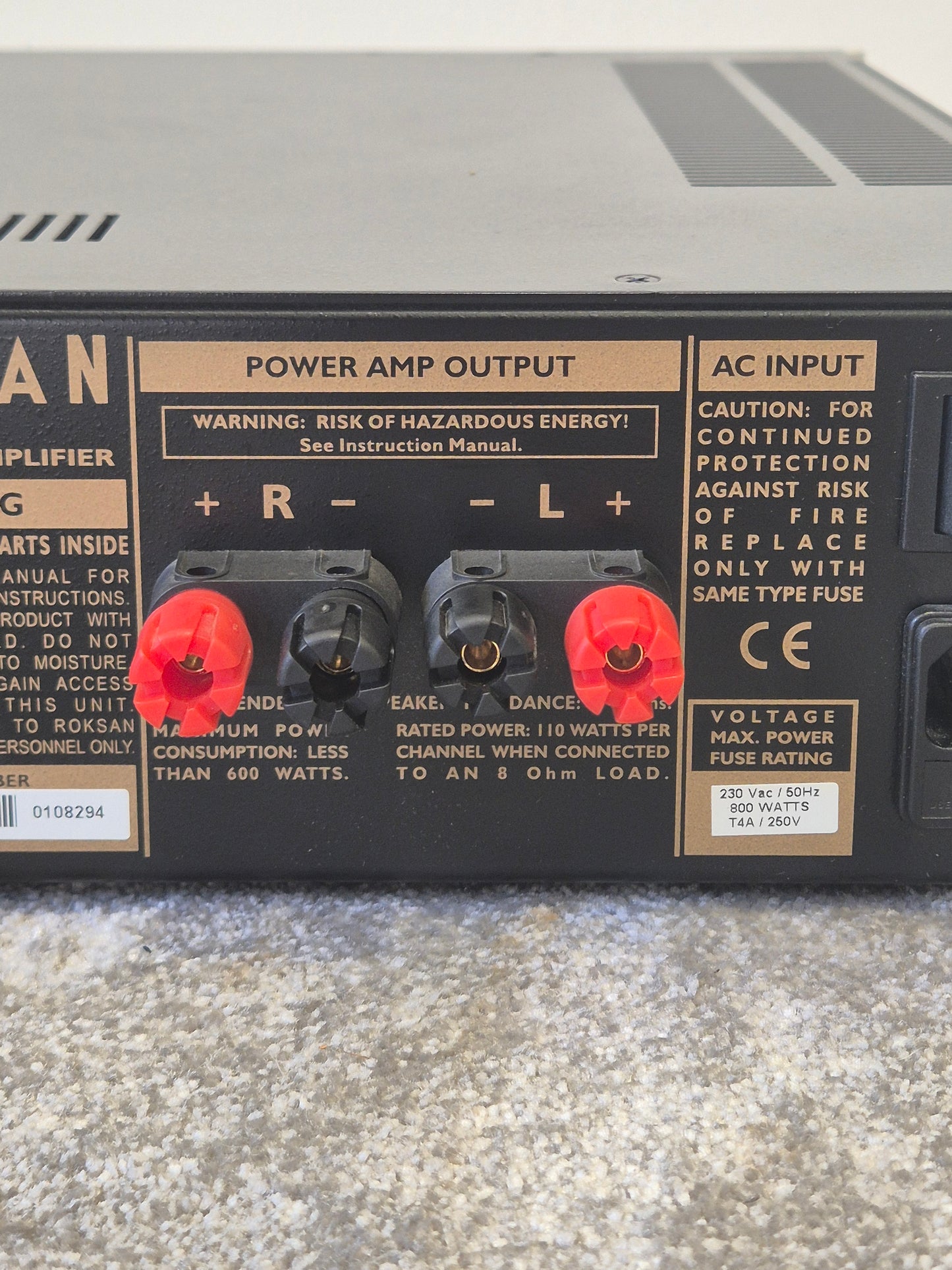 Roksan KA-1 MK3 - Integrated Amplifier - Excellent w/ Power Supply