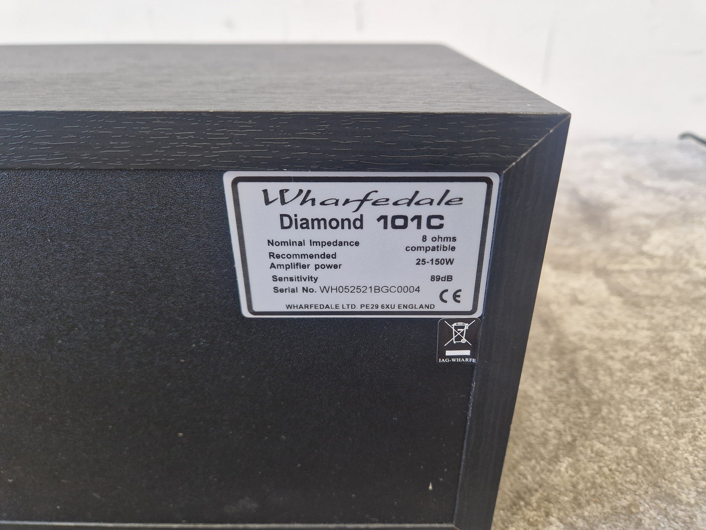 Wharfedale Diamond 101C Centre Channel Speaker - High-Fidelity Audio, Compact Design - Excellent