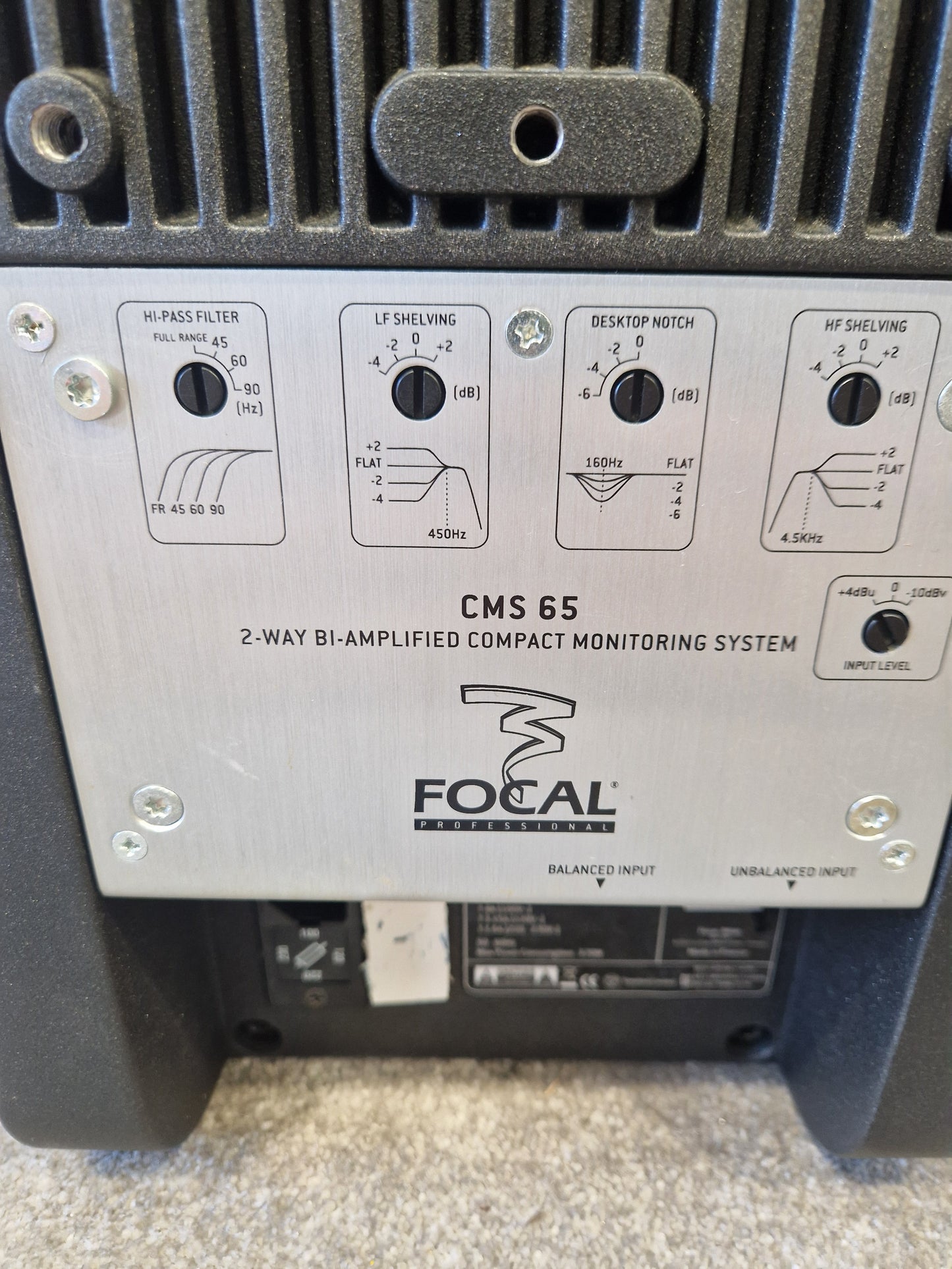 Pair of Focal CMS65 Speakers - 6.5" Woofer, 1" Tweeter - Very Good