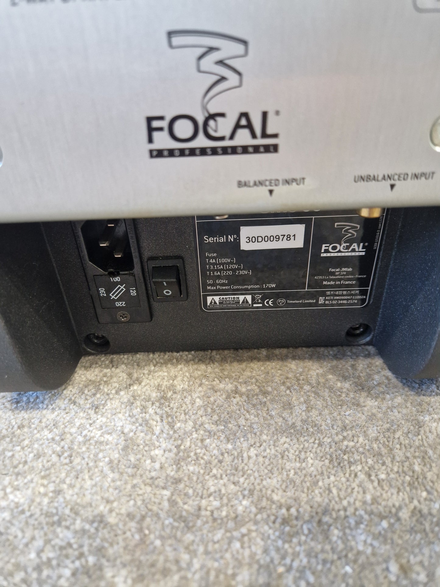Pair of Focal CMS65 Speakers - 6.5" Woofer, 1" Tweeter - Very Good