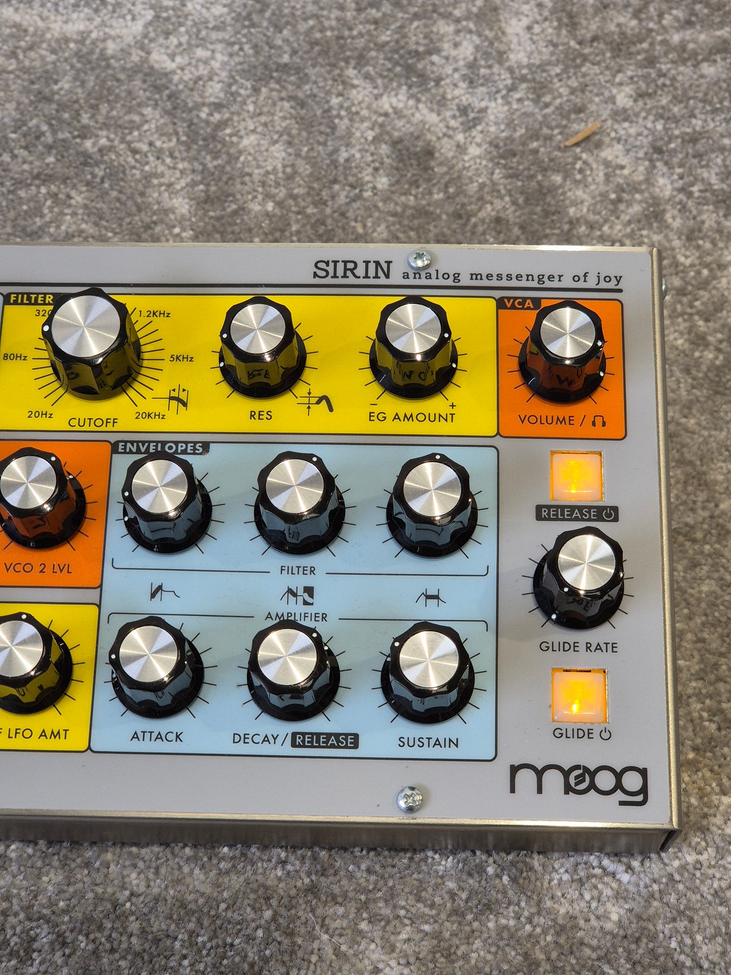 Moog Sirin - 8-Voice Analog Synthesizer - Excellent w/ Power Supply & Manuals