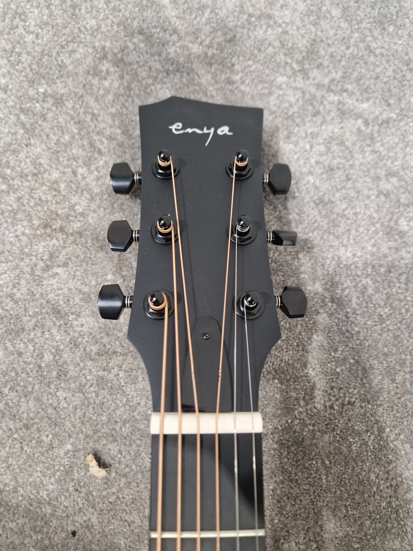 Enya EGA-X1 Pro Natural - Carbon Fiber Construction, 24.8" Scale Length - Excellent w/ Manuals & Soft Case