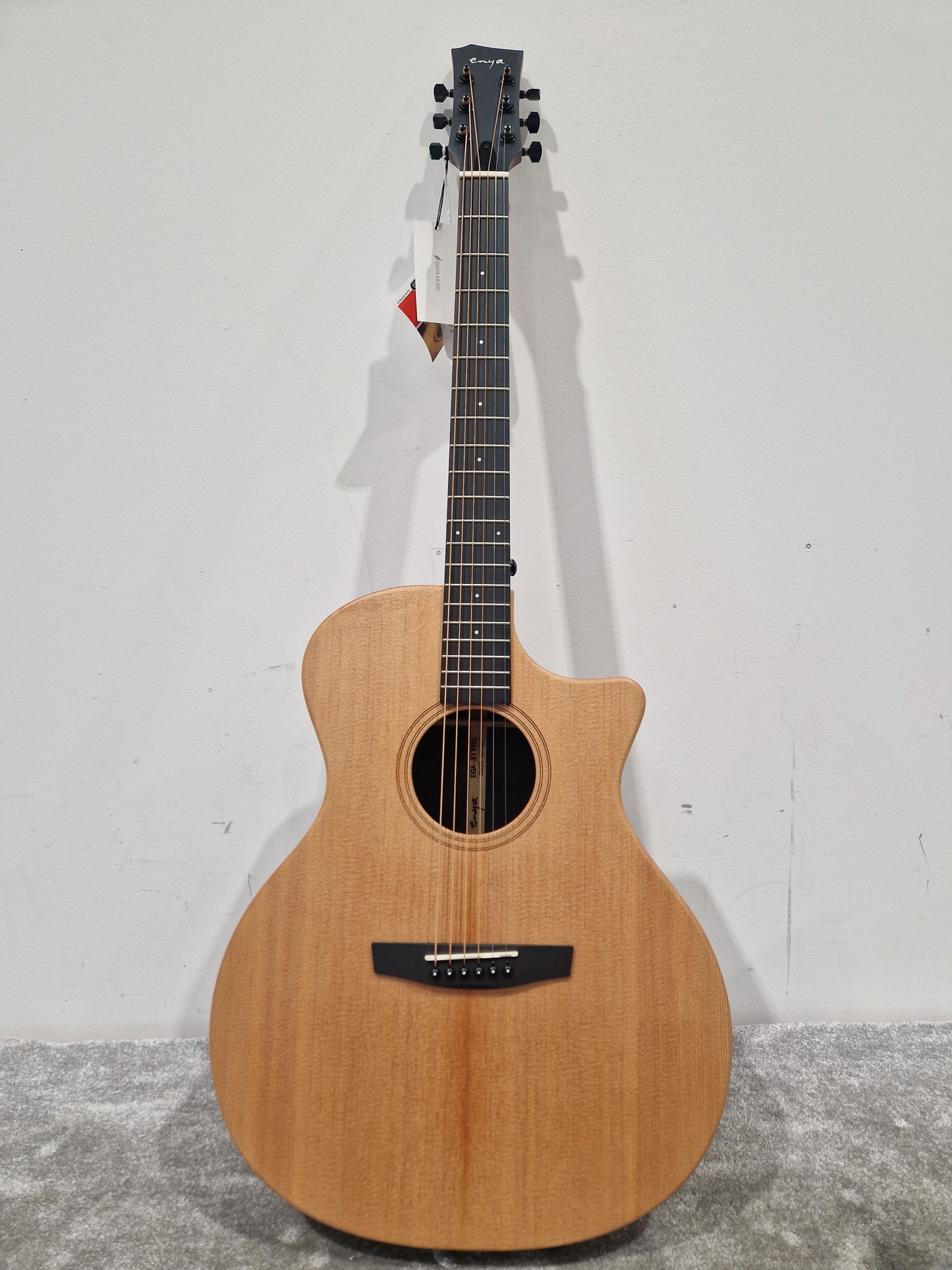 Enya EGA-X1 Pro Natural - Carbon Fiber Construction, Acoustic-Electric - Excellent w/ Manuals & Soft Case