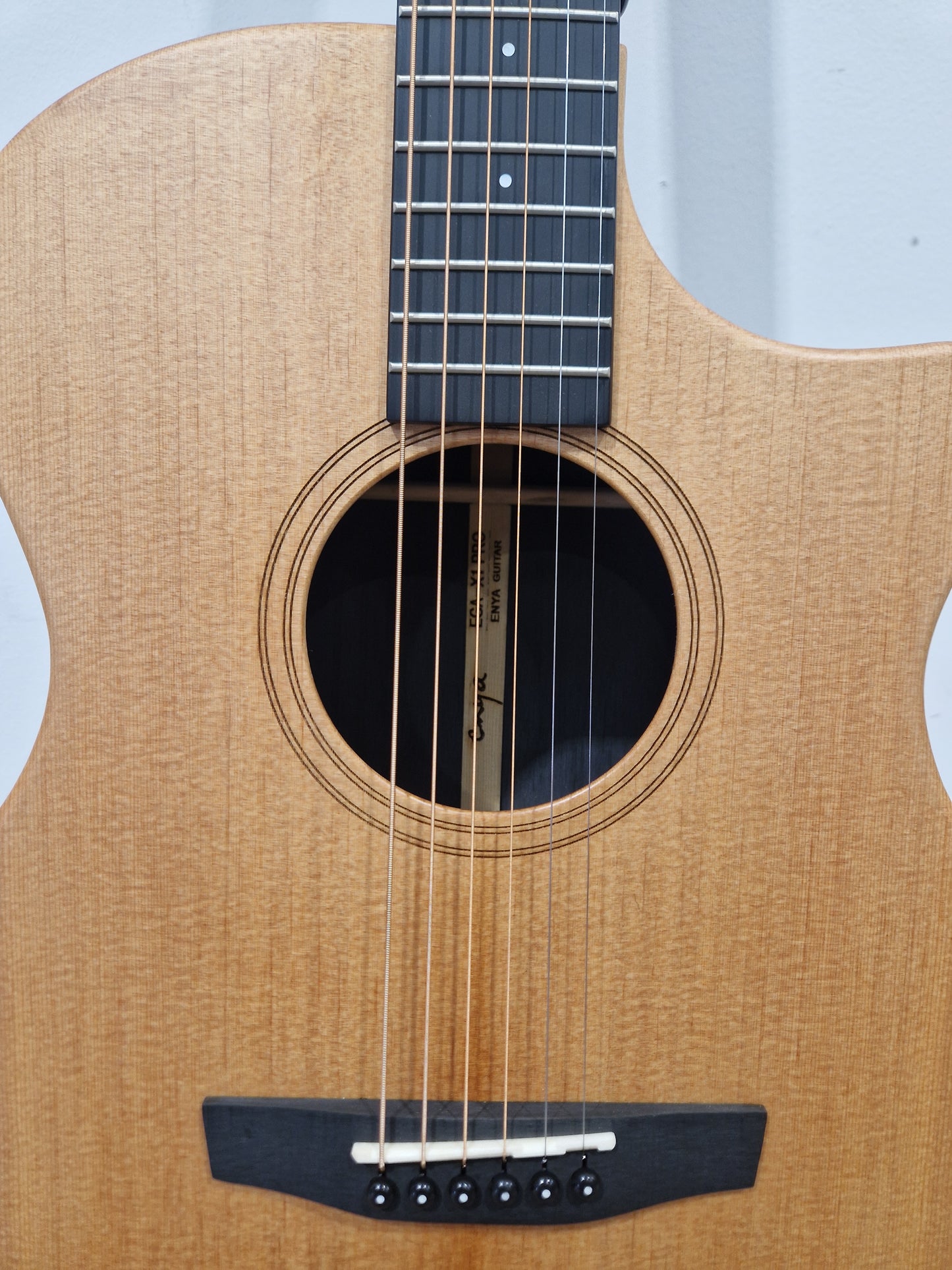 Enya EGA-X1 Pro Natural - Carbon Fiber Construction, Acoustic-Electric - Excellent w/ Manuals & Soft Case