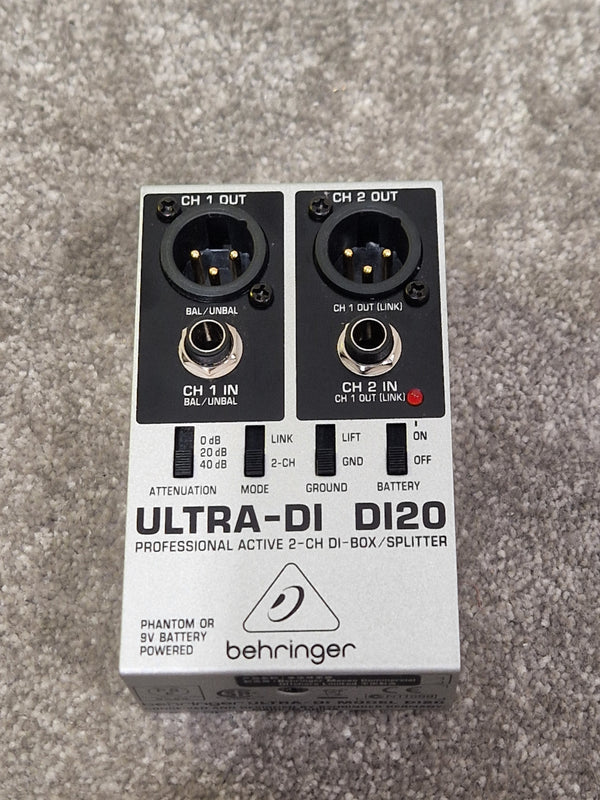 Behringer Ultra-DI D120 - Active DI Box, Phantom Power - Excellent