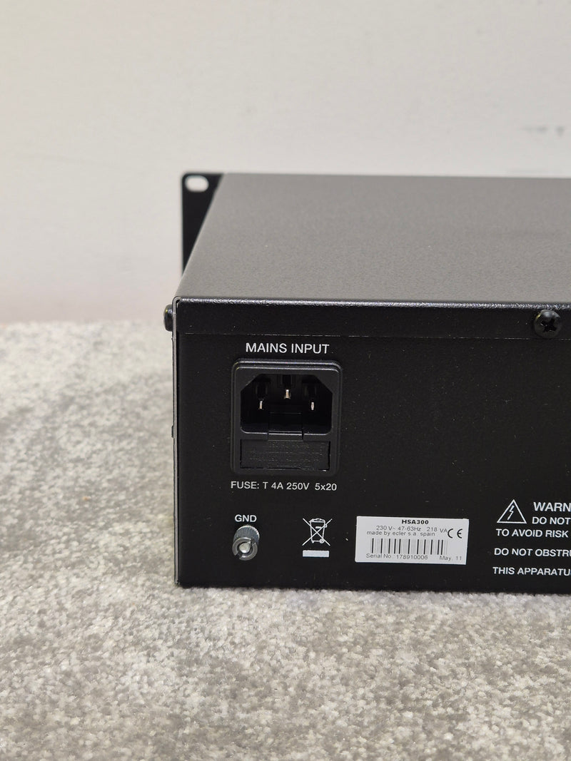 Ecler HSA300 - 300W High Efficiency Amplifier - Excellent w/ Original Box - image 7