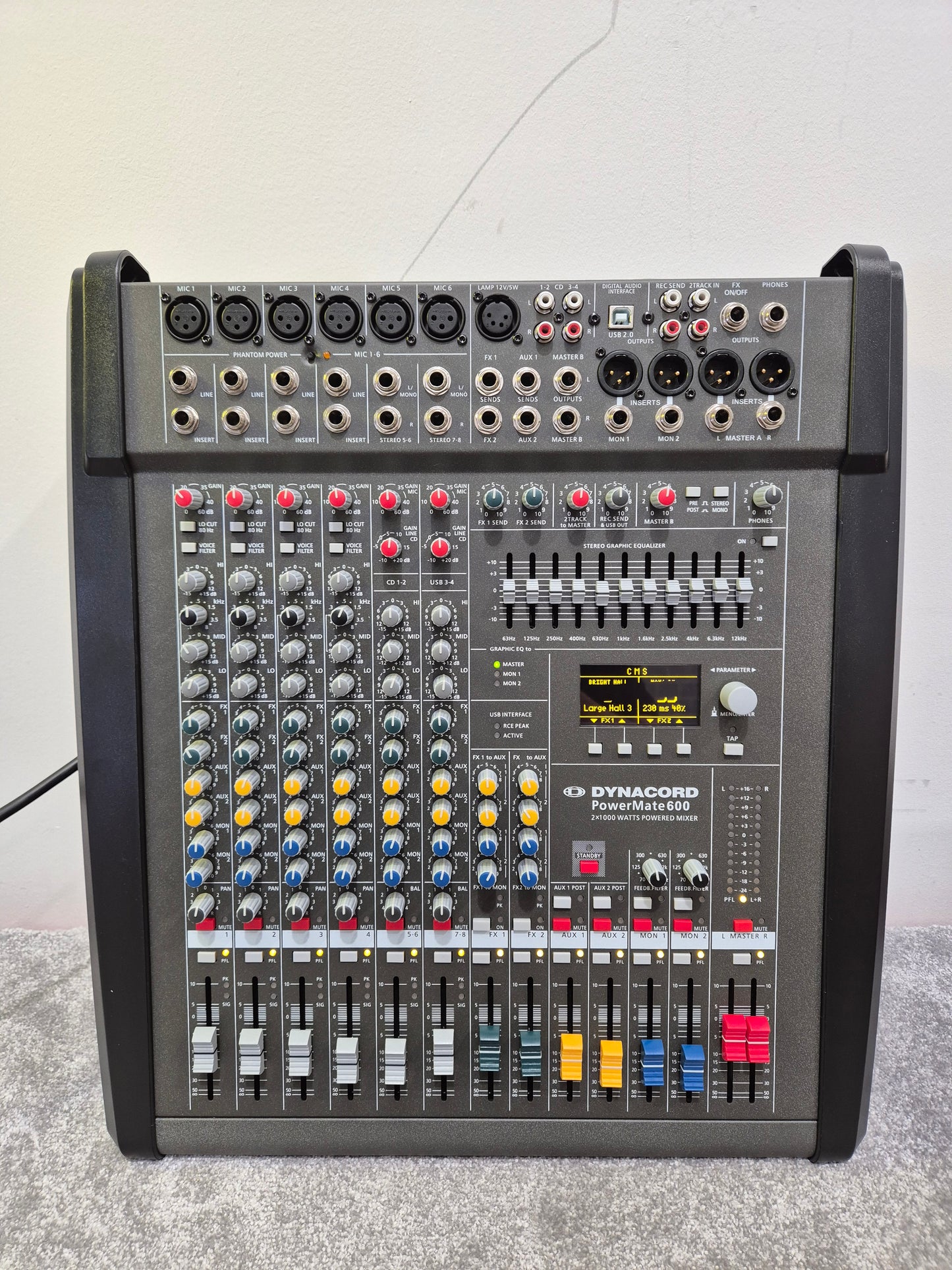 Dynacord Power Mate PM600 - 6 Channels Compact Mixer - Excellent w/ Original Box