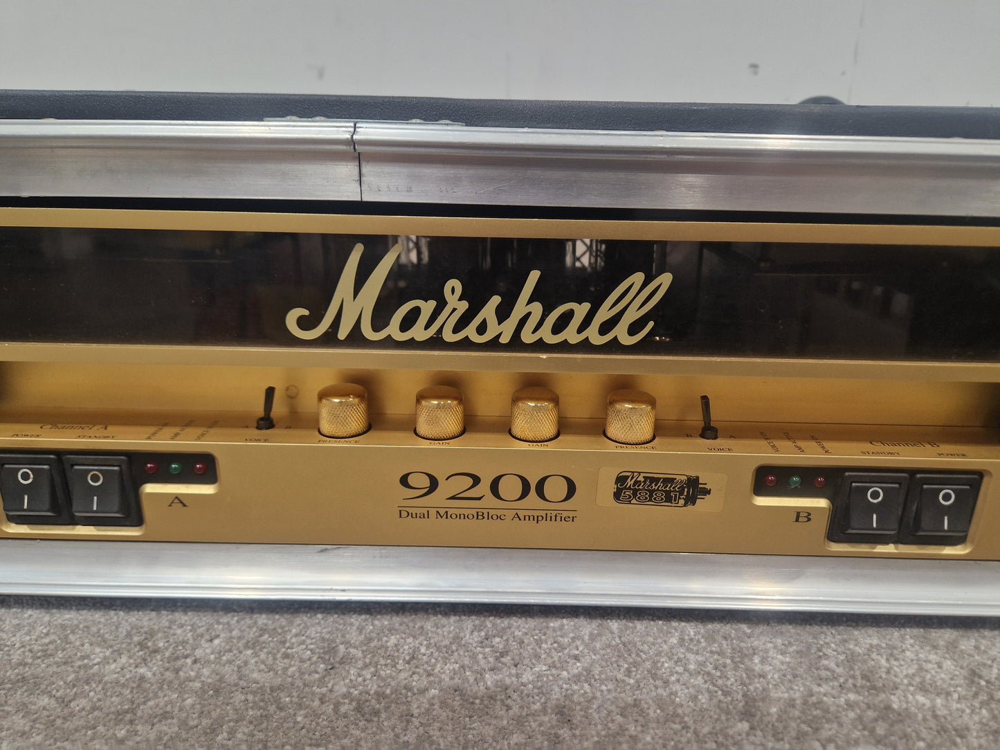 Marshall 9200 Dual MonoBloc All Tube Guitar Amp - Fully Refurbished, Smooth Sound - Very Good w/ Hard Case