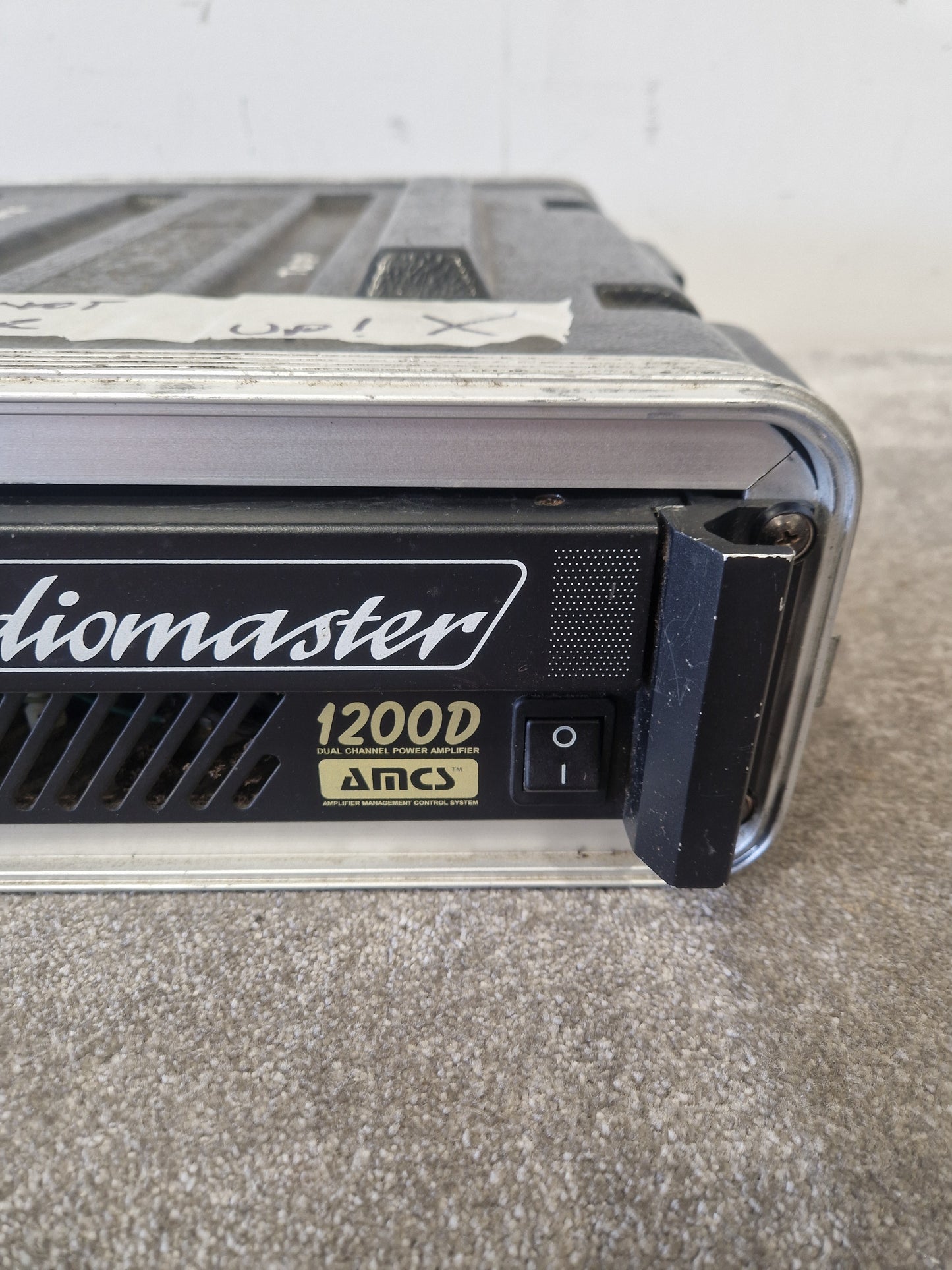 Studiomaster SM 1200D PA Amp - 2400W Power, Class D - Spares or Repair w/ Hard Case
