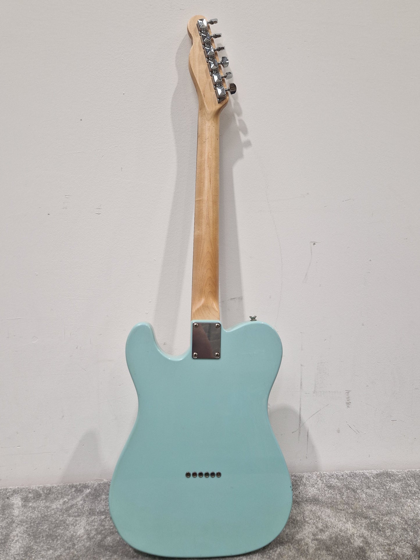 Fender Squier Telecaster Affinity Baby Blue Electric Guitar - Baby Blue Finish, Maple Neck - Very Good w/ Soft Case