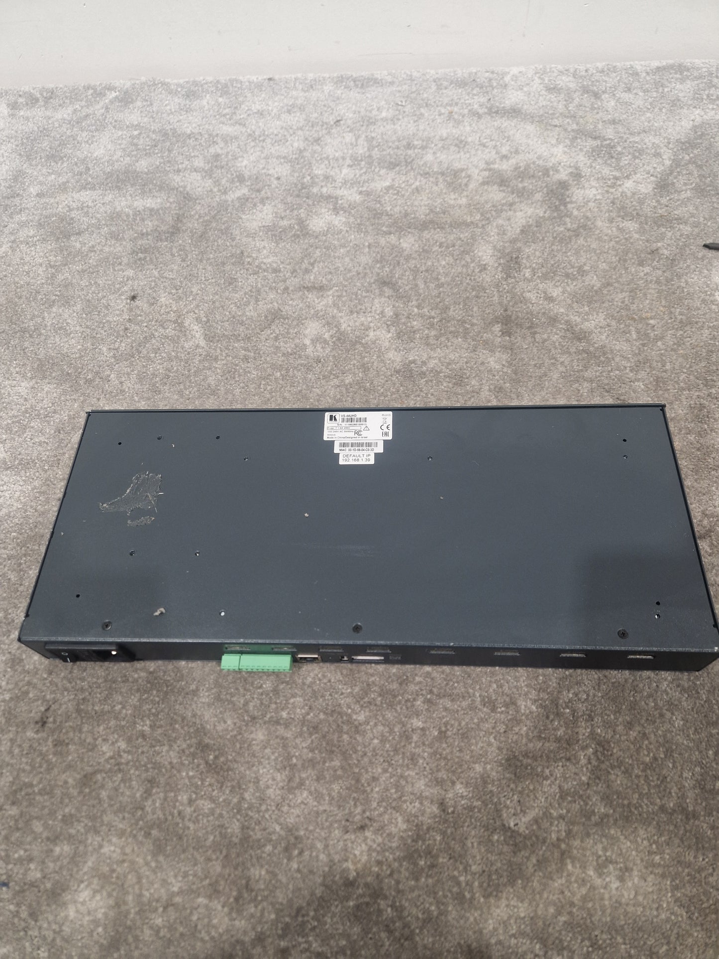 Kramer VS-44UHD 4x4 matrix switcher - HDMI 2.0, Audio De-Embedding - Very Good