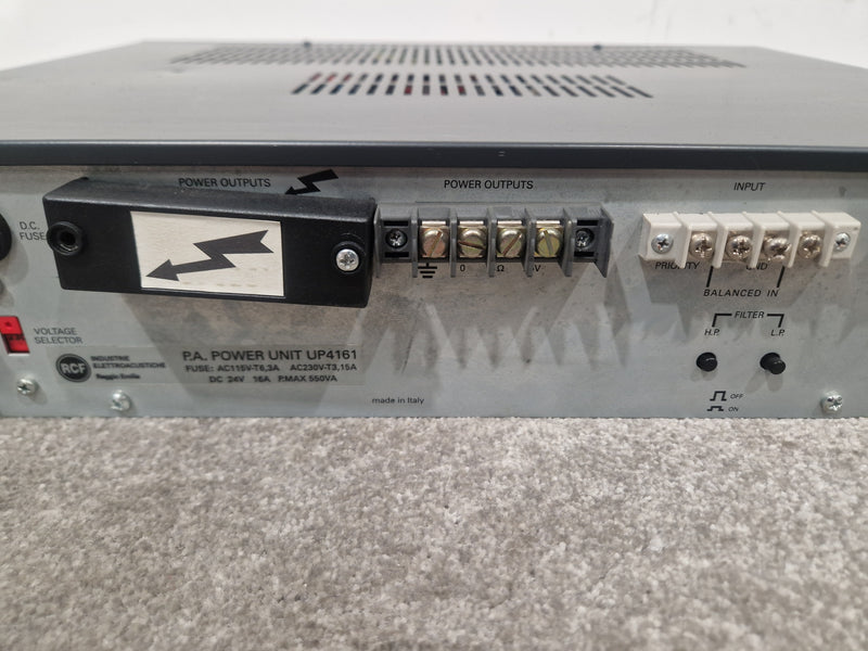 RCF PA Power Unit UP4161 160W Amplifier - Integrated Mixer - Very Good - image 11