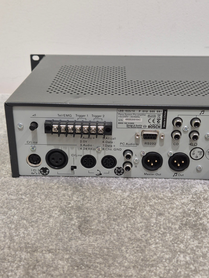 Bosch Plena System Pre-Amplifier - Professional Audio Control, Versatile Inputs - Very Good - image 9