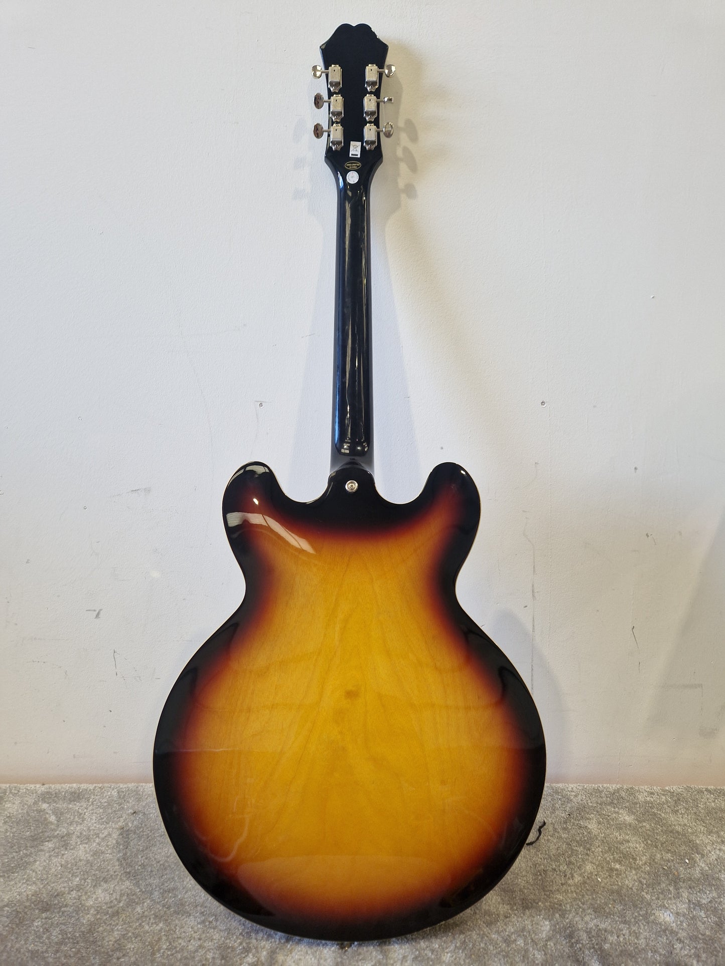 Epiphone Casino Reissue - Semi-Hollow Electric Guitar, Vintage Sunburst - Excellent w/ Original Box & Stickers