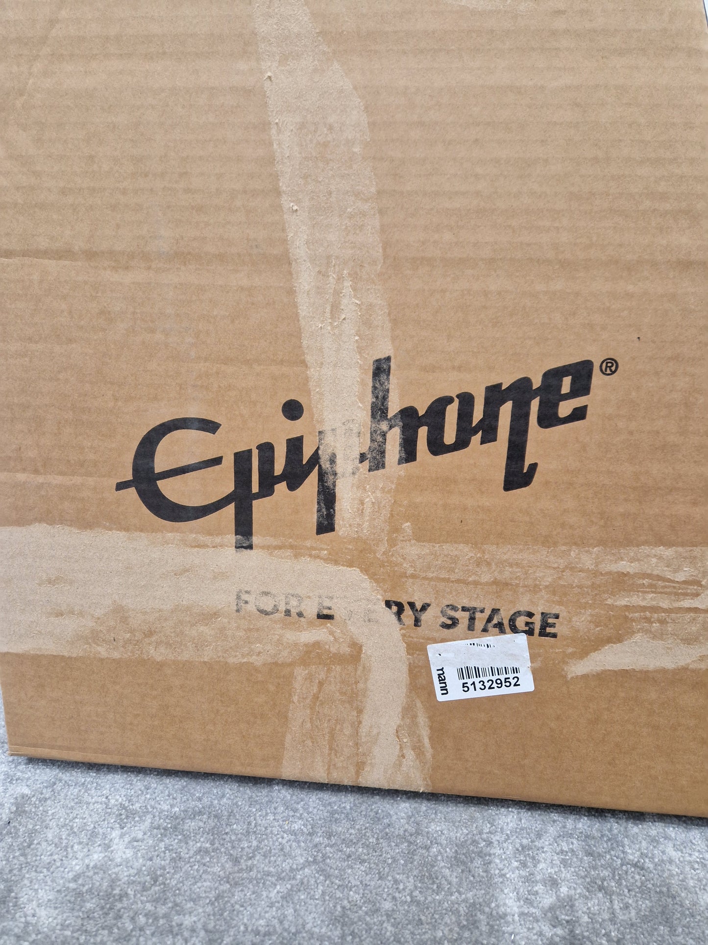 Epiphone Casino Reissue - Semi-Hollow Electric Guitar, Vintage Sunburst - Excellent w/ Original Box & Stickers