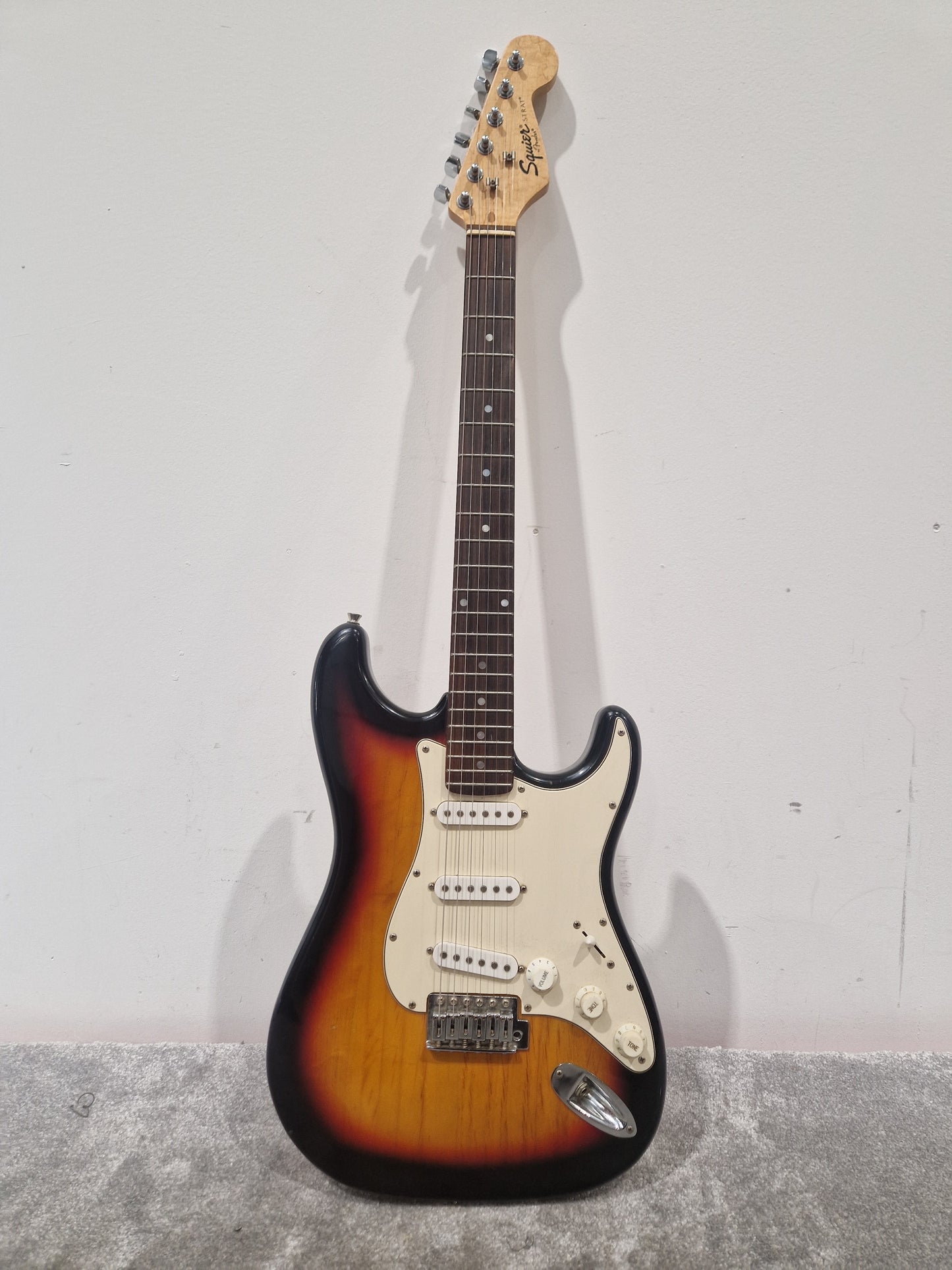 Fender Squier Strat - Electric Guitar, Maple Neck - Very Good w/ Fender Soft Case