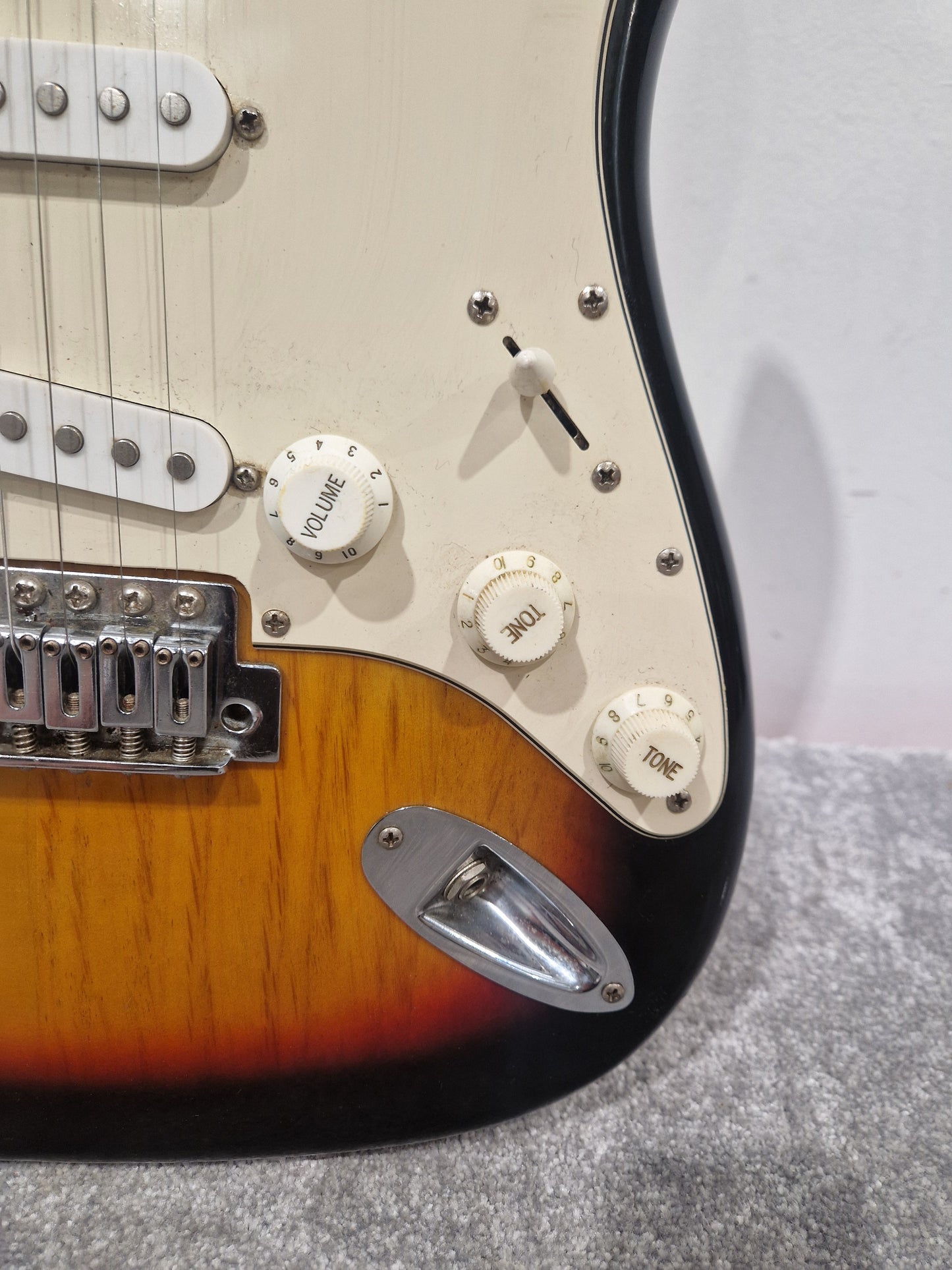Fender Squier Strat - Electric Guitar, Maple Neck - Very Good w/ Fender Soft Case