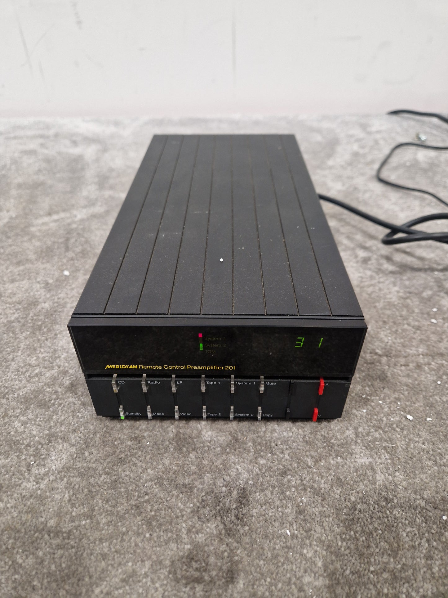 Meridian Remote Control Preamplifier 201 - High-Fidelity Audio, Remote Control - Very Good w/ Power Supply