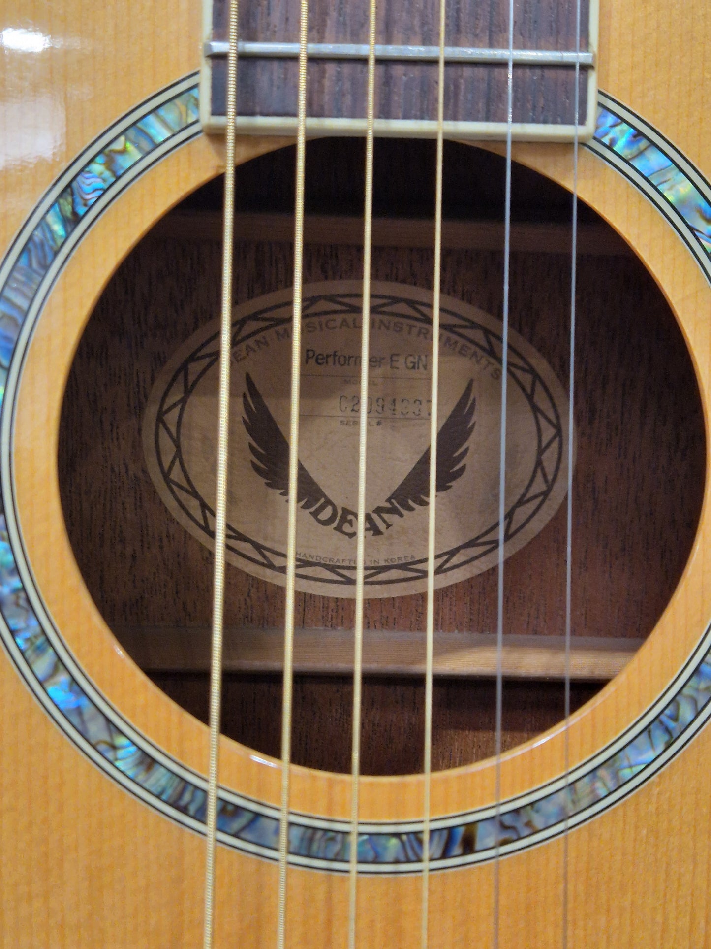 Dean Performer E GN Electro-Acoustic Guitar - Solid Body, Maple Neck - Spares or Repair
