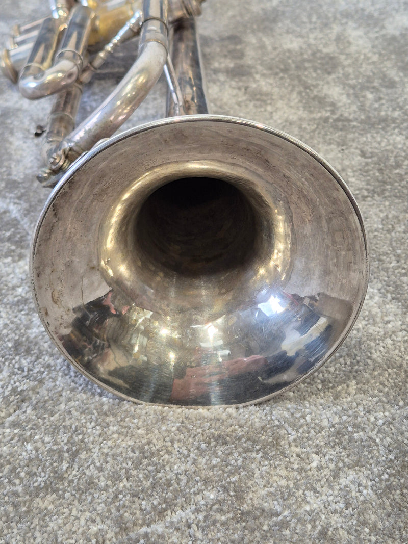 Miraphone Silver Trumpet - Bb Trumpet - Fair w/ Hard Case - image 8