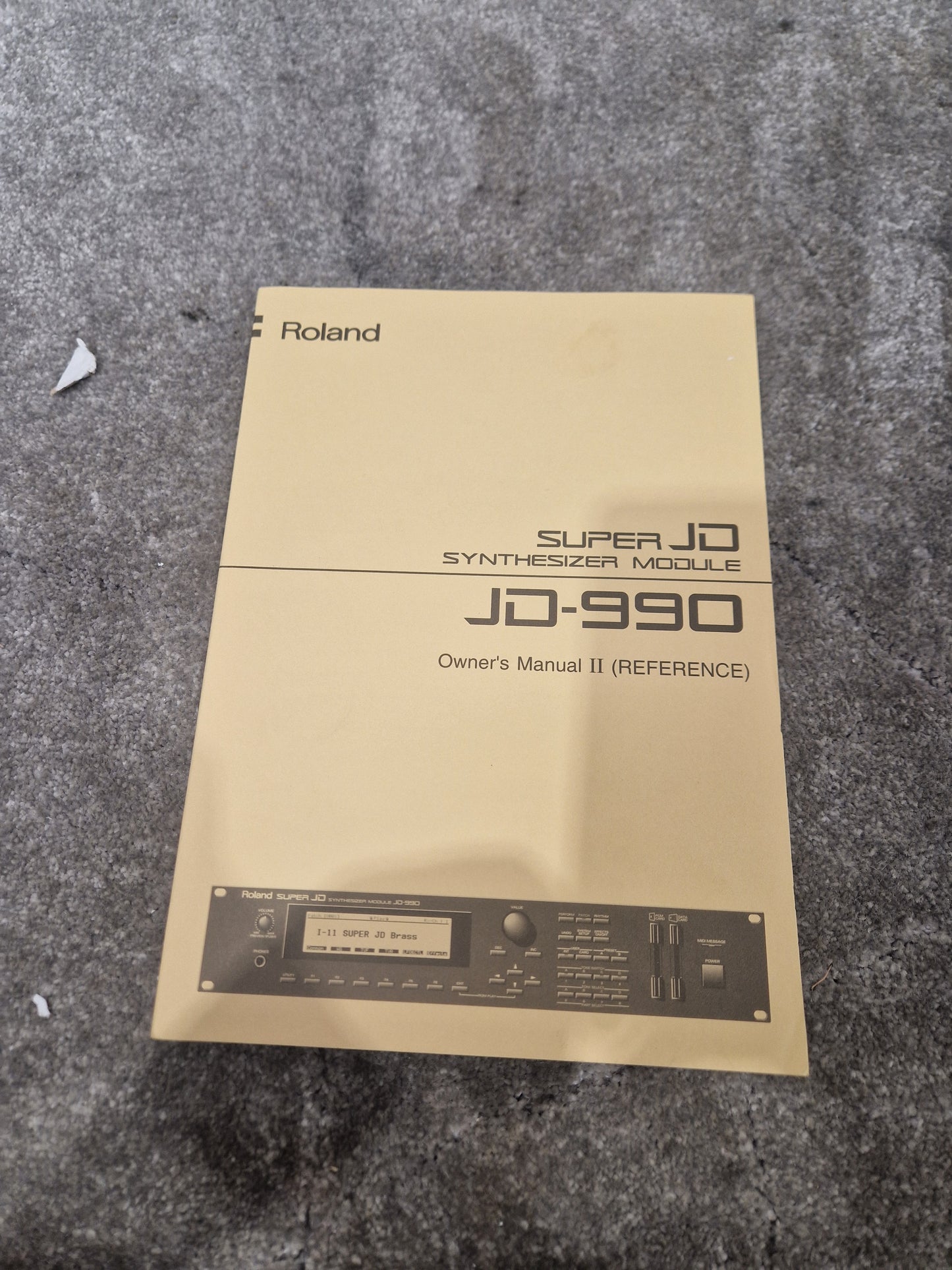 Roland JD-990 Super JD Synthesizer - 16-Voice Polyphony, Advanced Sound Engine - Excellent w/ Power Supply & Manuals
