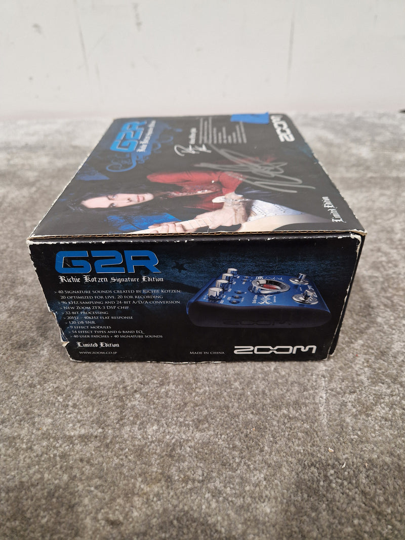 Zoom G2R Richie Kotzen Signature Edition Effects Pedal - Signature Model, Multi-Effects - Excellent w/ Original Box & Power Supply & Manuals - image 8