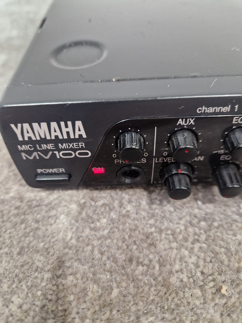 Yamaha Mv100 Mic Line Mixer - 10-Channel, Compact Design - Very Good w/ Manuals - image 8
