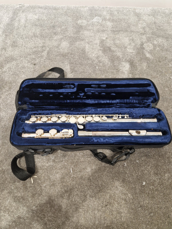 Trevor James Tj10-2 Flute - Sterling Silver Headjoint, Hand-Cut Embouchure - Excellent w/ Soft Case & Flute Cleaner