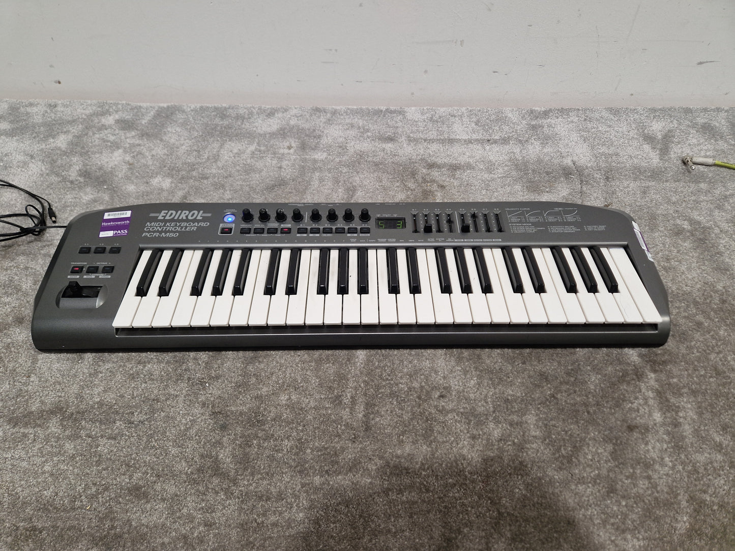 Ediriol Pcr-m50 MIDI Keyboard Controller - 49 Keys, USB Connectivity - Spares or Repair