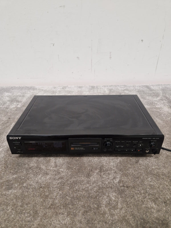 Sony Minidisk Deck MDSJE510 - Digital Audio Recorder - Good w/ Power Supply