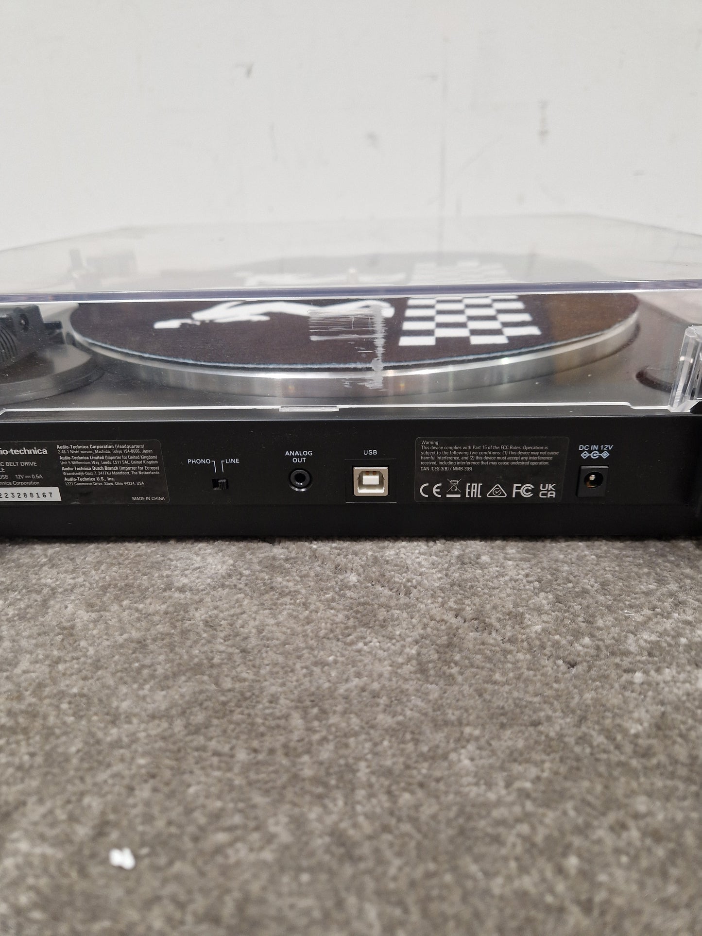 Audio-Technica AT-LP60XYSB – Fully Automatic Belt-Drive Turntable – Very Good w/ Slip Mat