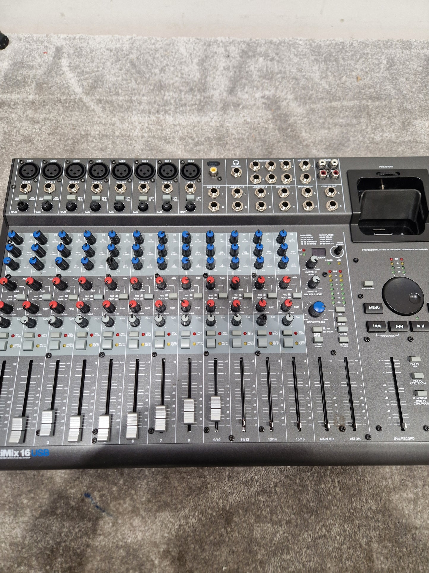 Alesis IMultiMix 16USB Mixing Desk - 16-Channel Mixer - Excellent