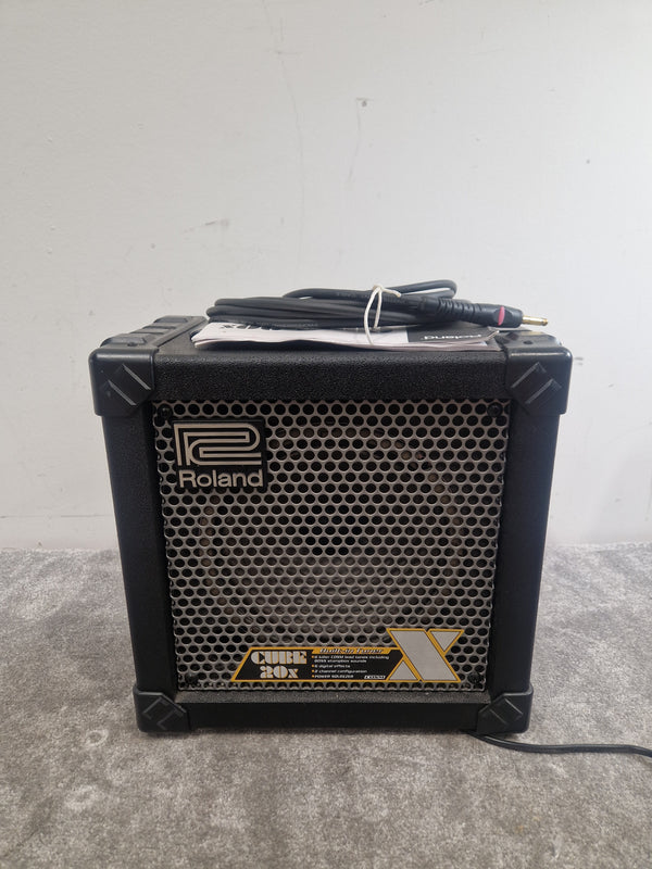 Roland Cube 20X - Compact Guitar Amp - Excellent w/ Guitar Lead,Manuals
