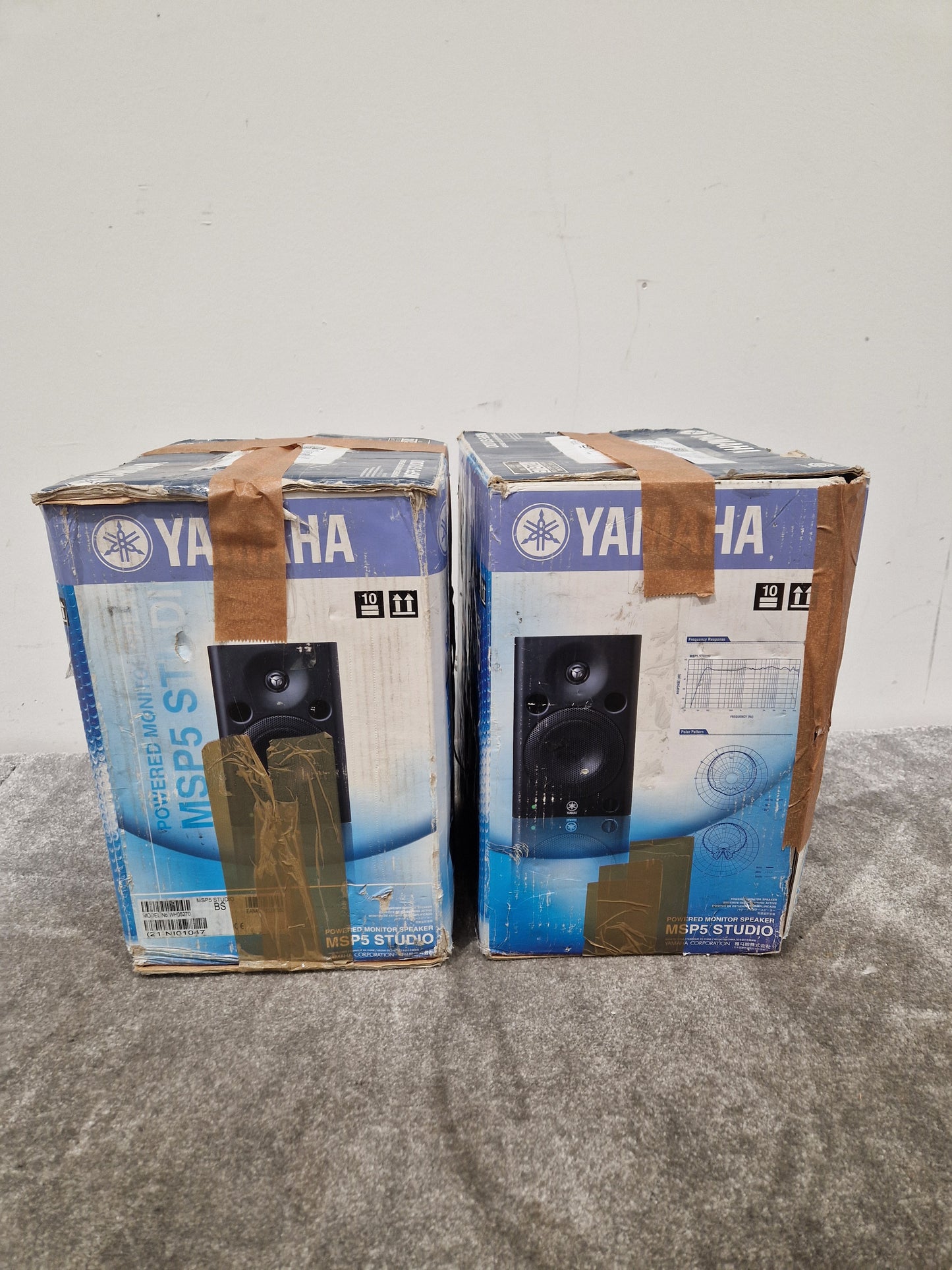 Yamaha MSP5 Speakers - Compact Studio Monitors - Excellent w/ Original Box & Power Supply