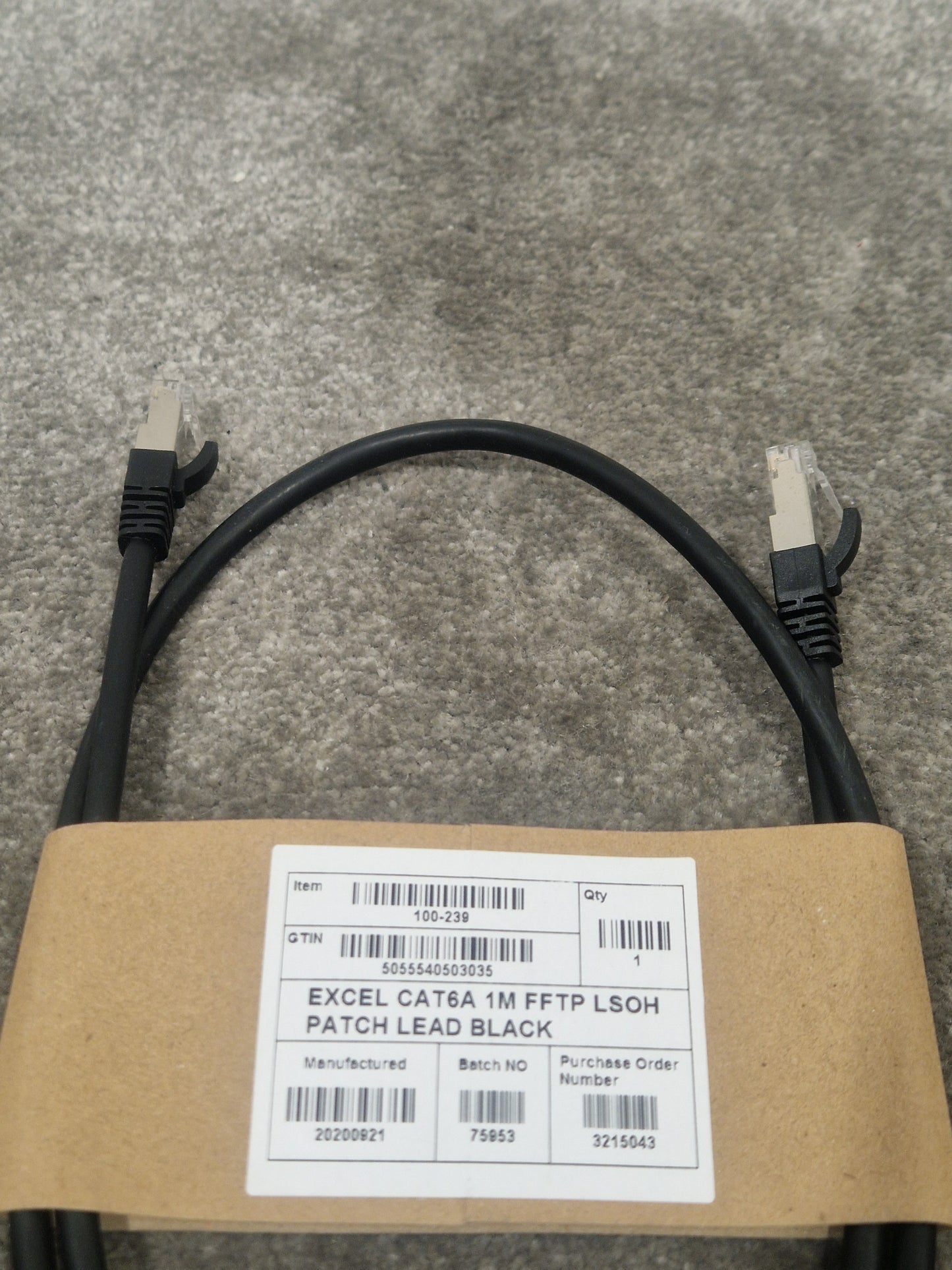 Excel CAT6A 1M Ethernet Cable - High-Speed Data Transfer - Excellent w/ Original packet